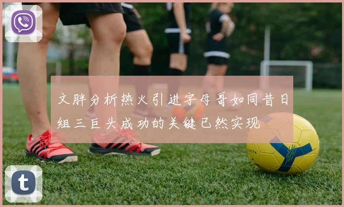 文胖分析热火引进字母哥如同昔日组三巨头成功的关键已然实现
